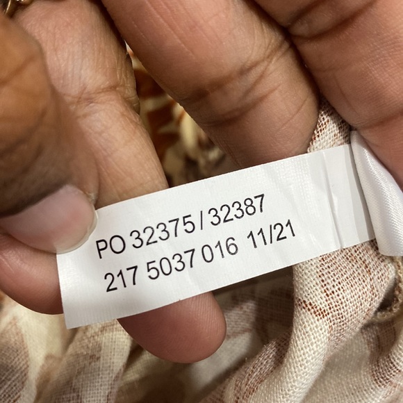 Eloquii 55% linen 45% viscose pull on elastic waist wide leg printed pants sz 22 - Picture 12 of 12